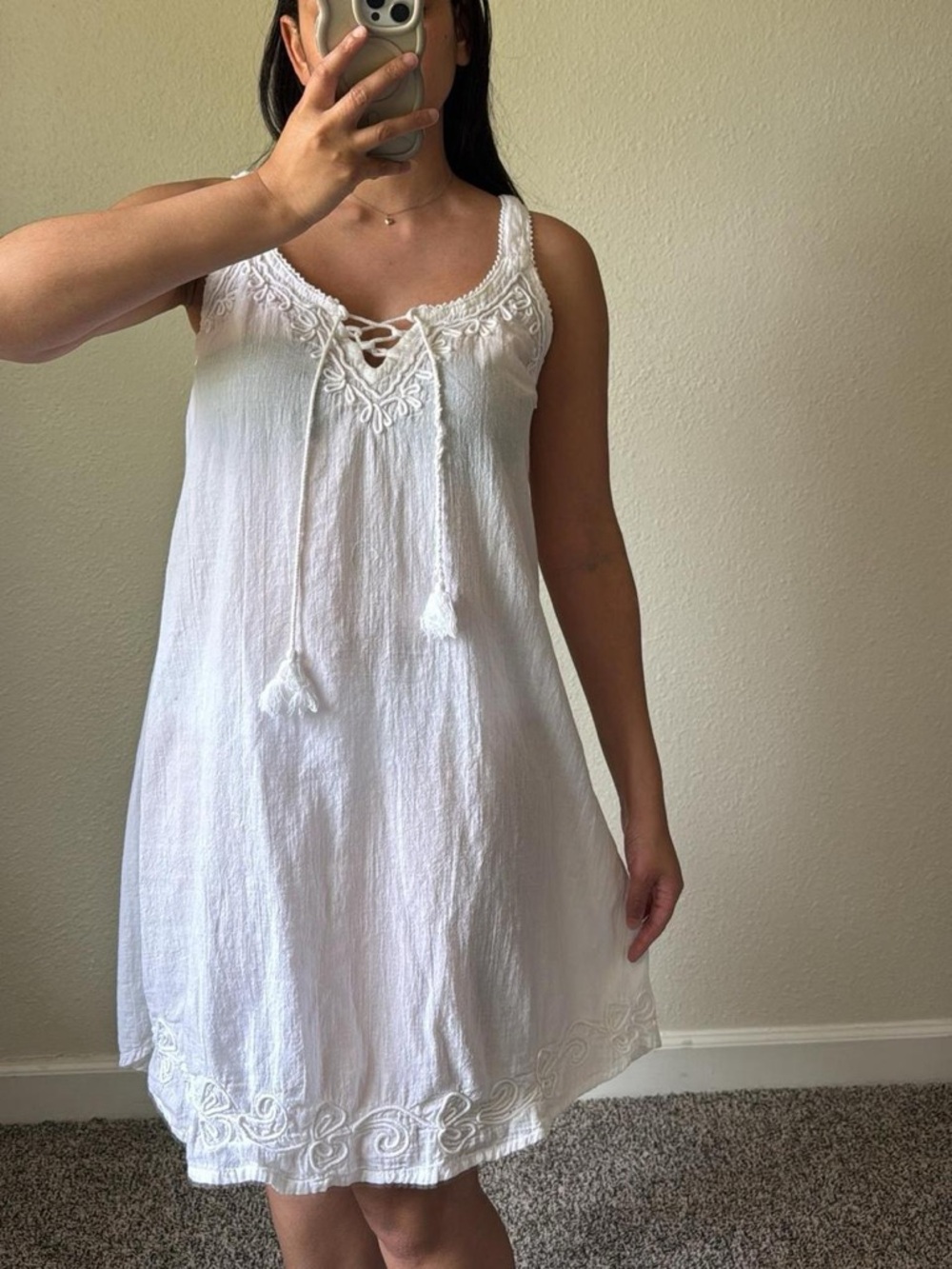 Y2k Cotton beach dress